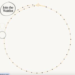 Sold out Catbird candy chain necklace - 14K gold with black beads